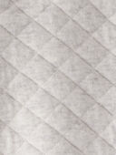 Light Heather Grey - Baby Organic Cotton Quilted Double Knit Hooded Pram, Selected