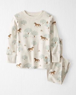 Product image 1 of Baby Organic Cotton Pajamas Set in Wild Horses