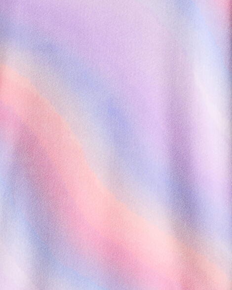 Product image 2 of Girls Velour Long-Sleeve Snug Fit 2-Piece Pajamas - Purple/Ombre