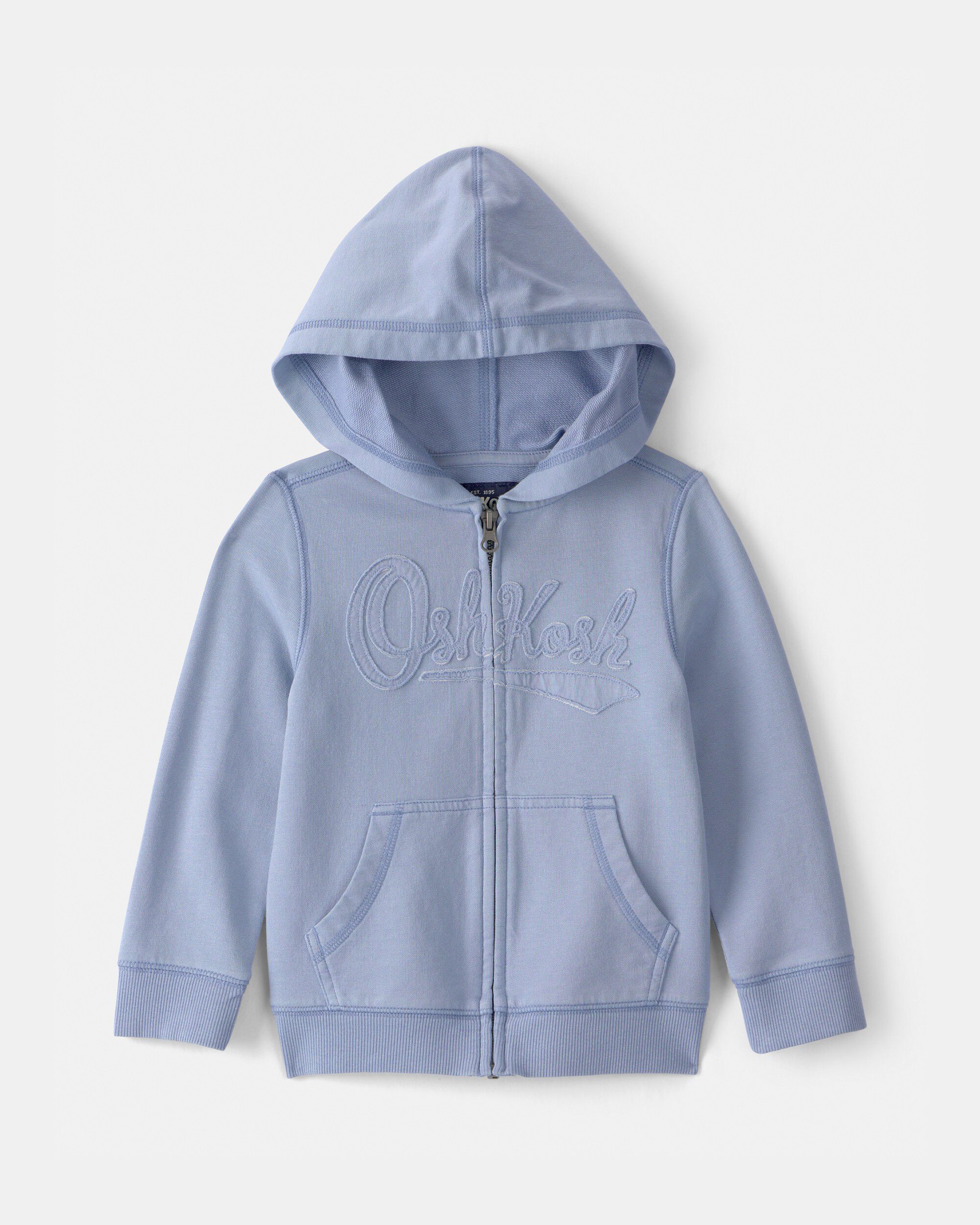 OshKosh B'gosh Toddler OshKosh Logo Zip-Up Hoodie 2T Blue