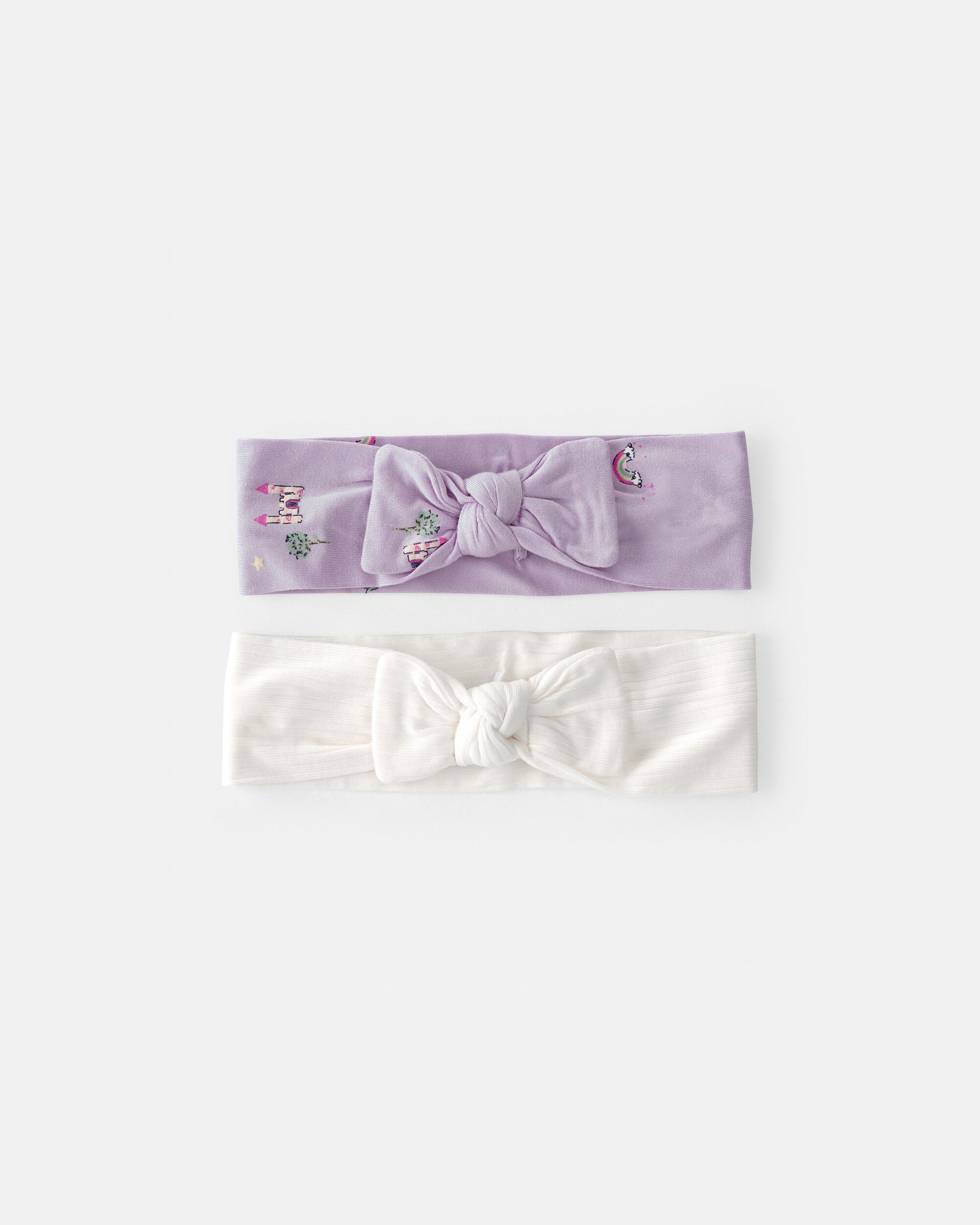 Carters baby girl fairytale purelysoft headbands 0-12M PurpleWhite 14$