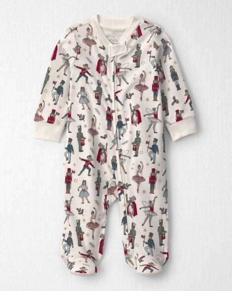 Baby Organic Cotton Sleep & Play Pajamas in Nutcracker