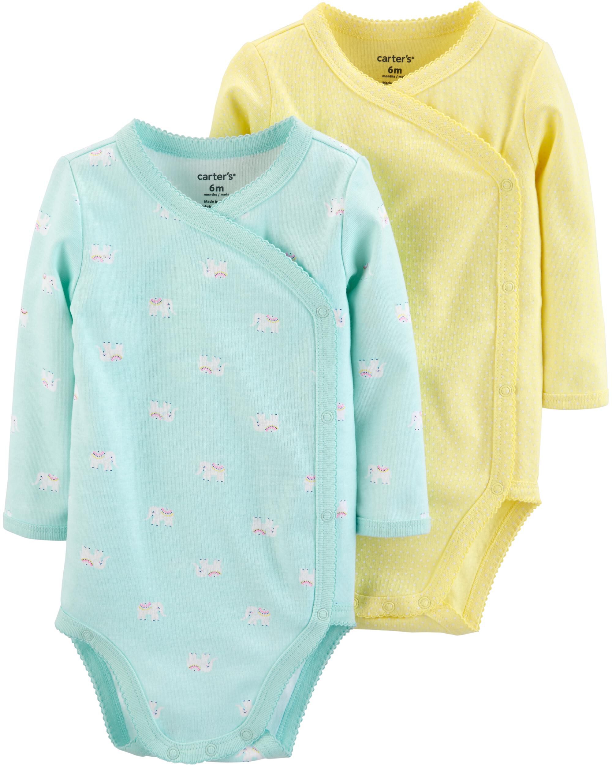 carter's side snap onesies