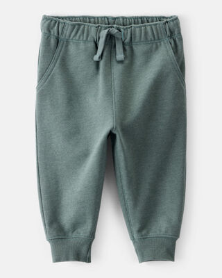 Baby Pull-On Drawstring Joggers - Grey