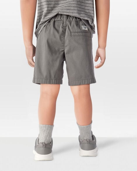  Product image 3 of Toddler Flat-Front Shorts - Grey