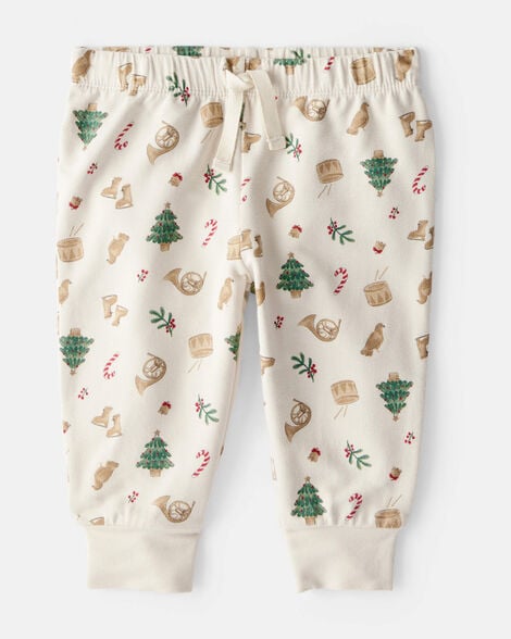Product image 2 of Baby Boy Print PurelySoft Long-Sleeve Tee & Pant Set - White