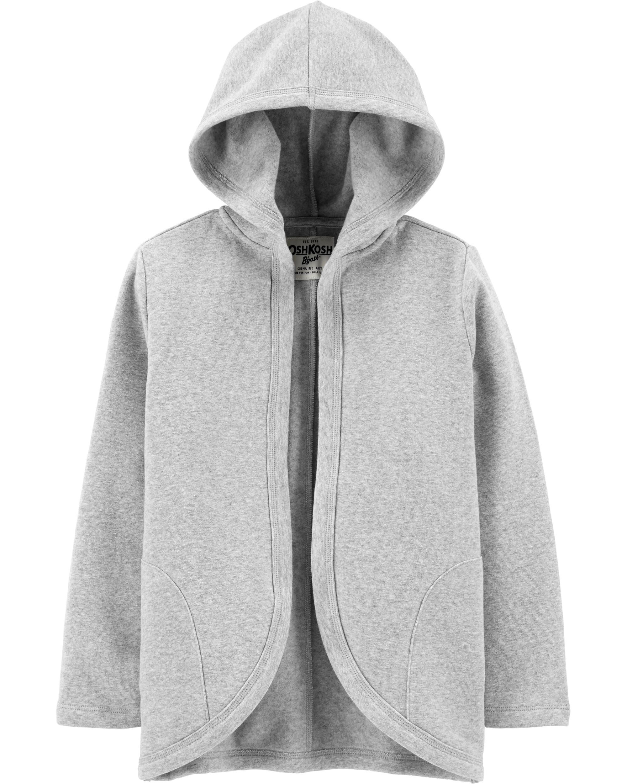 fleece hooded cardigans