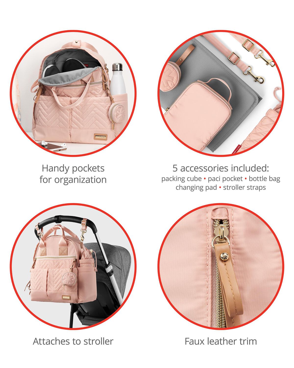 Skip Hop Changing Bags Uk Blush Suite By Skip Hop 6-in-1 Diaper