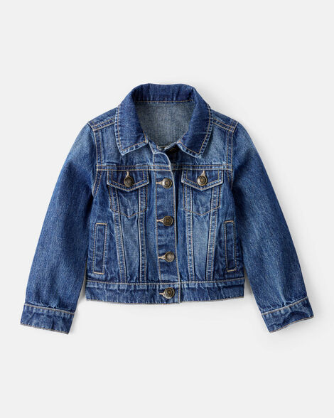 toddler denim jacket - dark wash