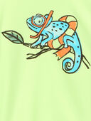 Neon Green - Toddler Boy Iguana Long-Sleeve Rashguard, Selected