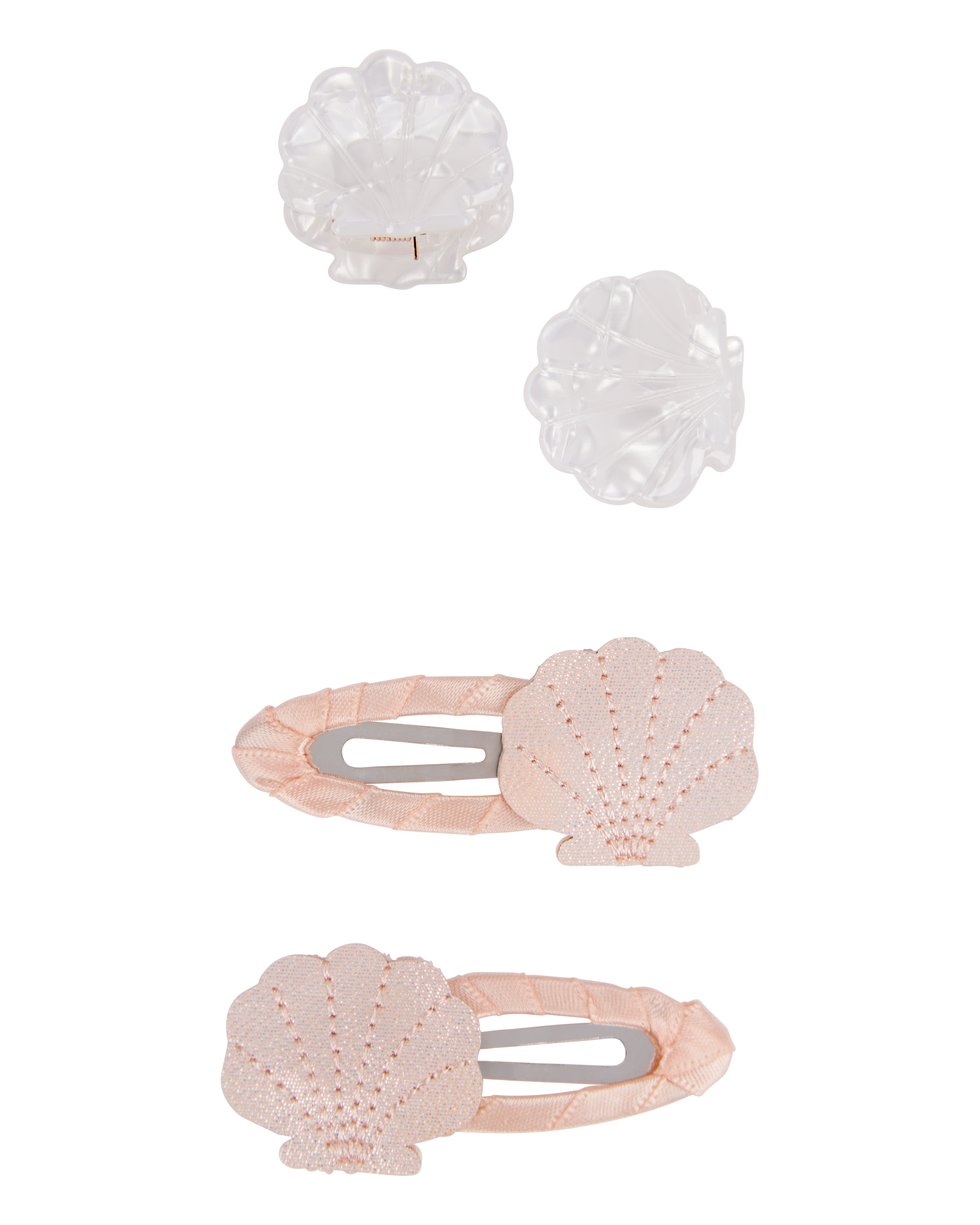 Toddler 4-Pack Seashell Hair Clips