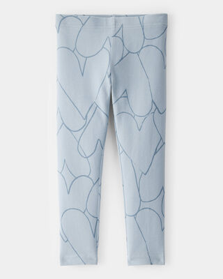 Product image 1 of Toddler Cotton Heart Stretch Leggings - Blue