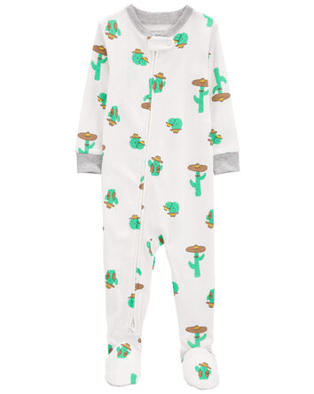 Baby 1-Piece Cactus 100% Snug Fit Cotton Footie Pajamas