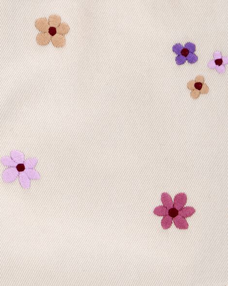 Product image 2 of Baby Floral Twill Skirt - Ivory
