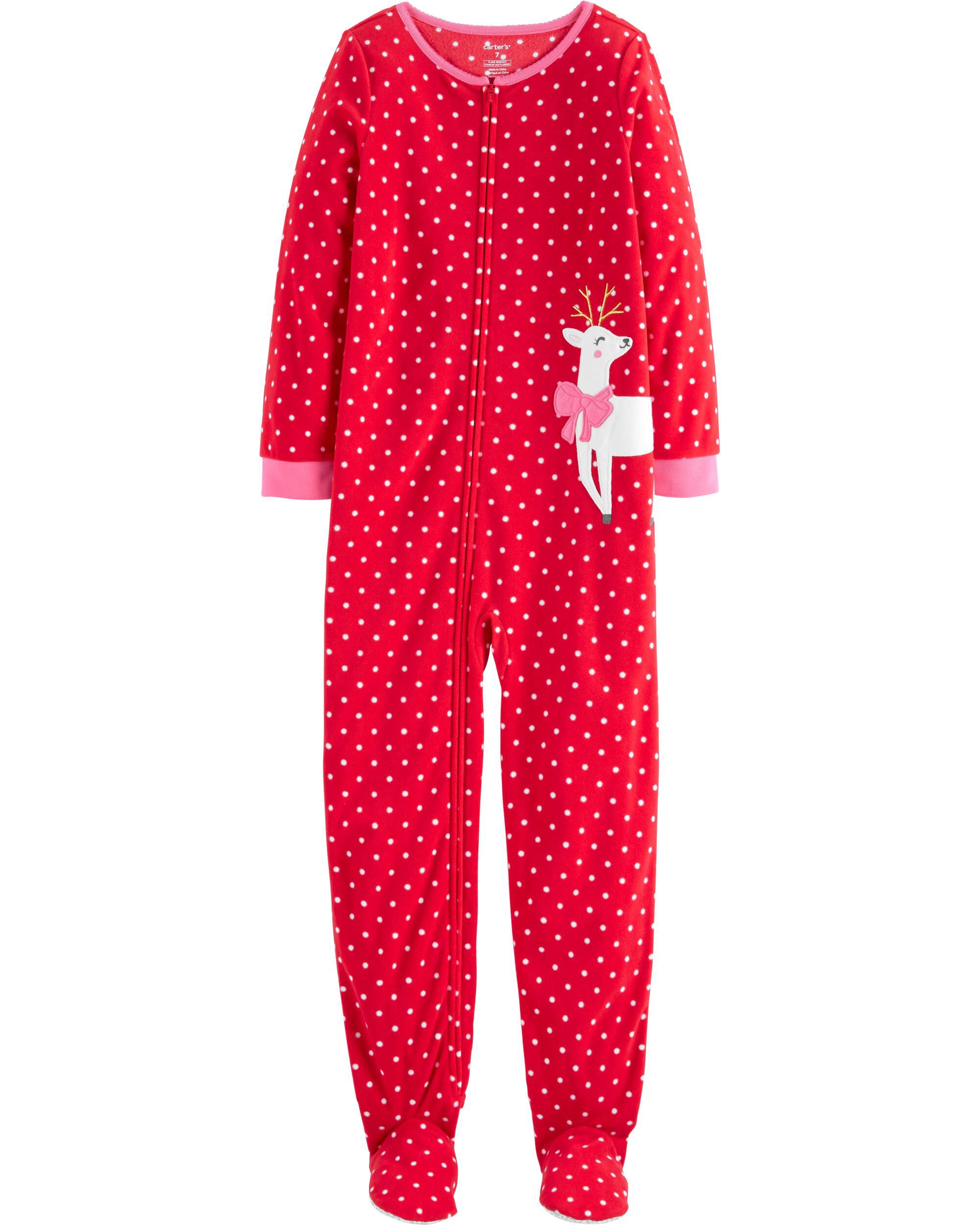 carters fleece footie pajamas