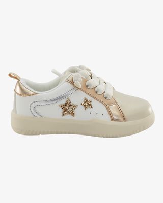 Product image 2 of Toddler Metallic Star Sneakers - Gold