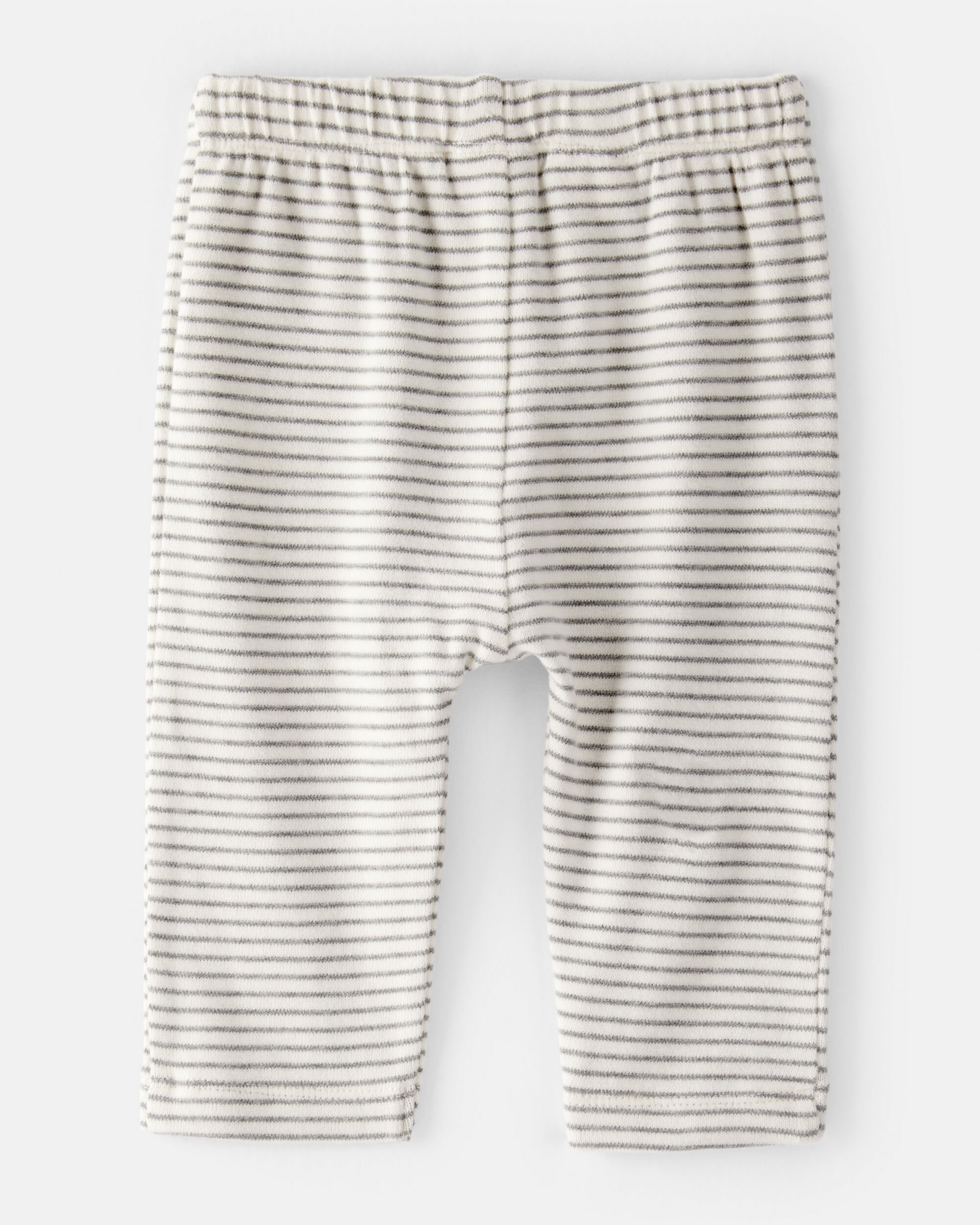 Baby Boy Striped Pants - Grey