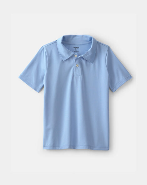 Boys Uniform Active Polo Shirt - Blue