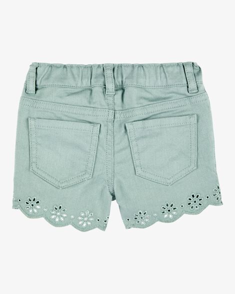  Product image 2 of Baby Iconic Eyelet Short - Green