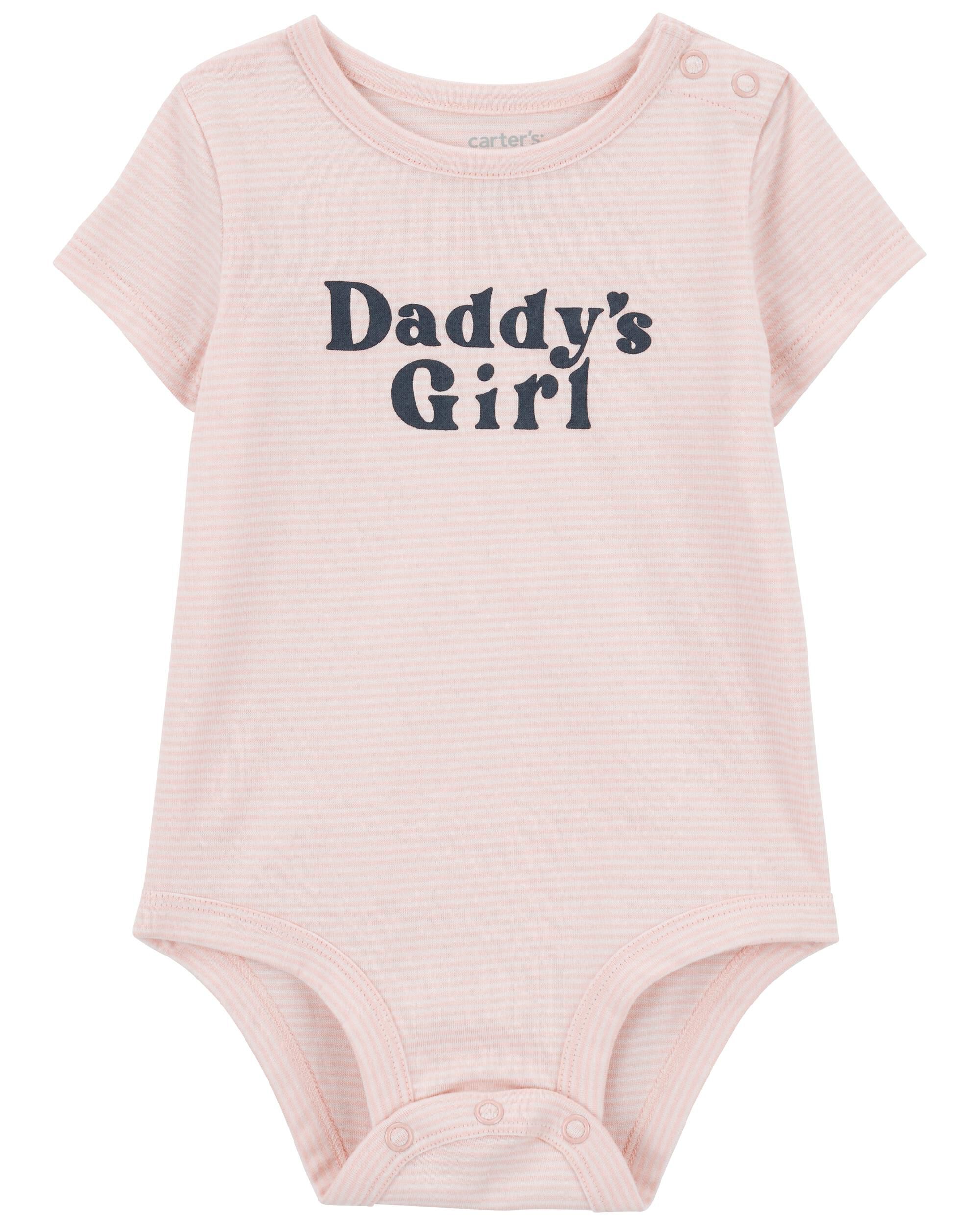 Baby "Daddy's Girl" Short-Sleeve Bodysuit - Pink