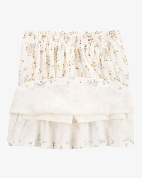  Product image 2 of Kid 2-Piece Bunny Floral Skort Outfit Set - Blue/Ivory