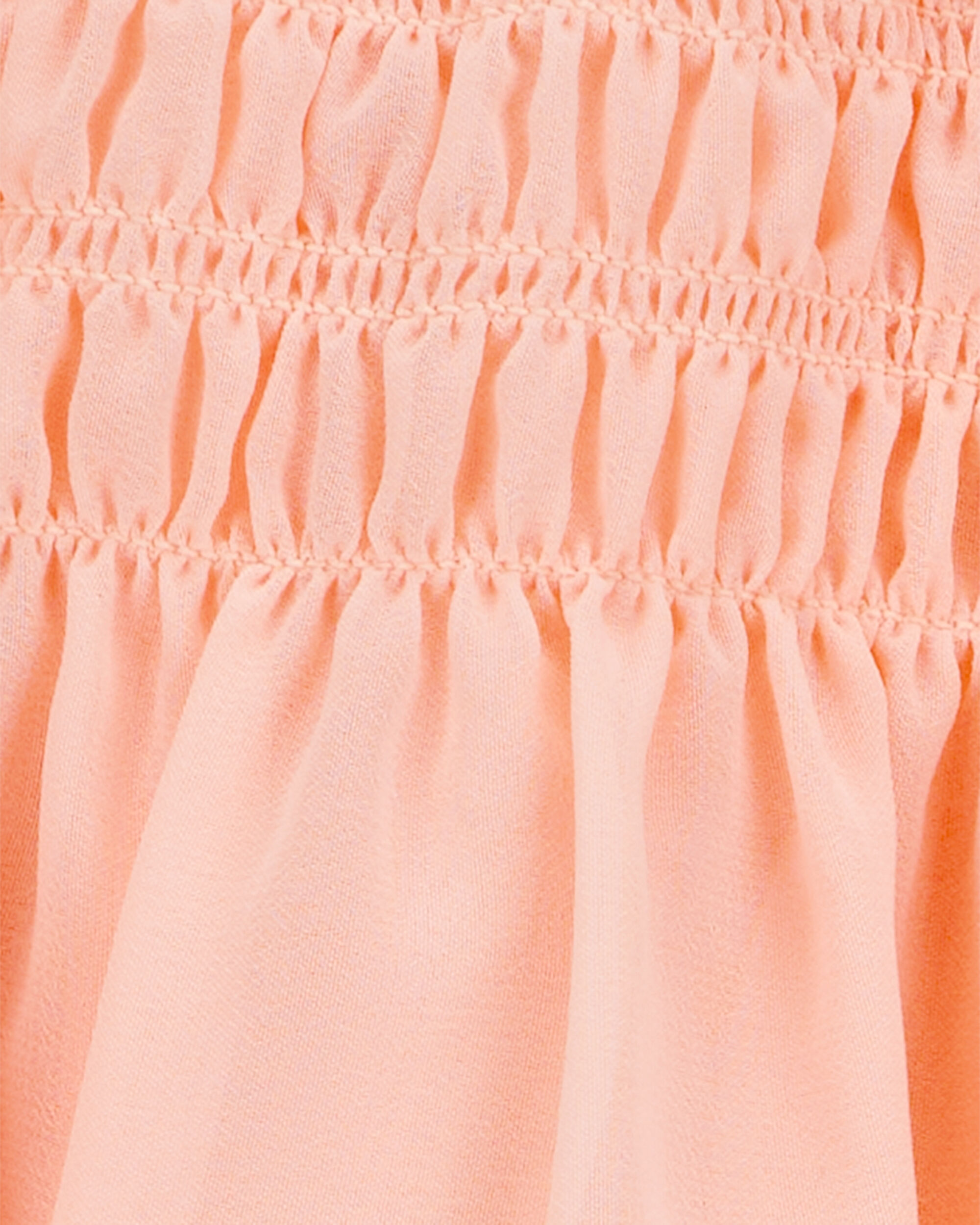 Kid 2-Piece Butterfly Pointelle Tee & Chiffon Skirt Set - Pink