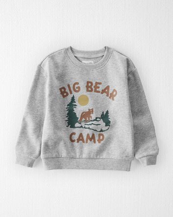 Toddler Big Bear Fleece Pullover Made With Organic Cotton