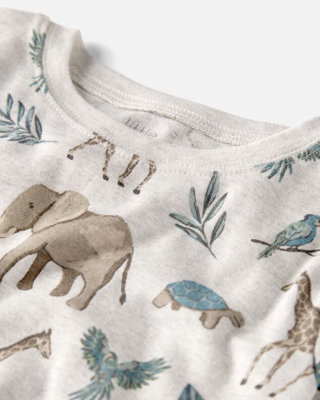 Product image 2 of Kid Safari Print Organic Cotton 2-Piece Pajamas