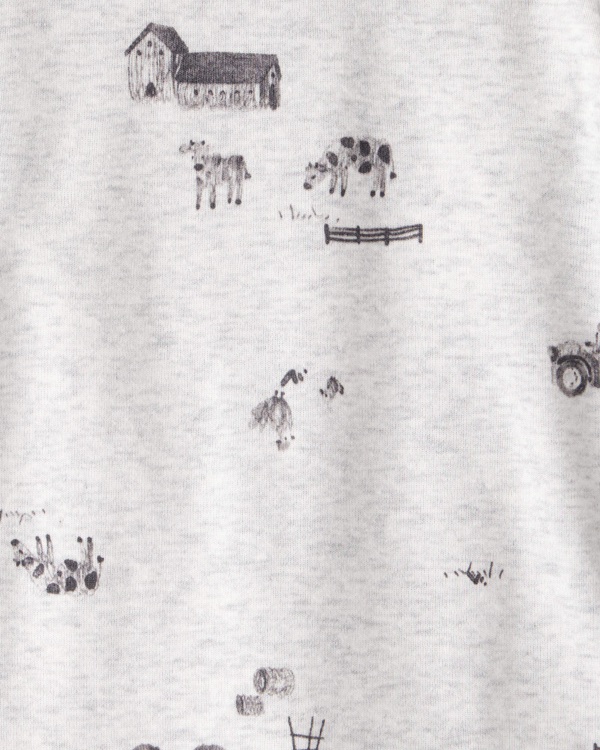 Baby Boy 4-Pack Sheep Print Long-Sleeve Multipack Bodysuits