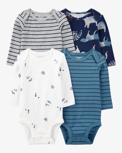  Product image 1 of Baby 4-Pack Long-Sleeve Bodysuits