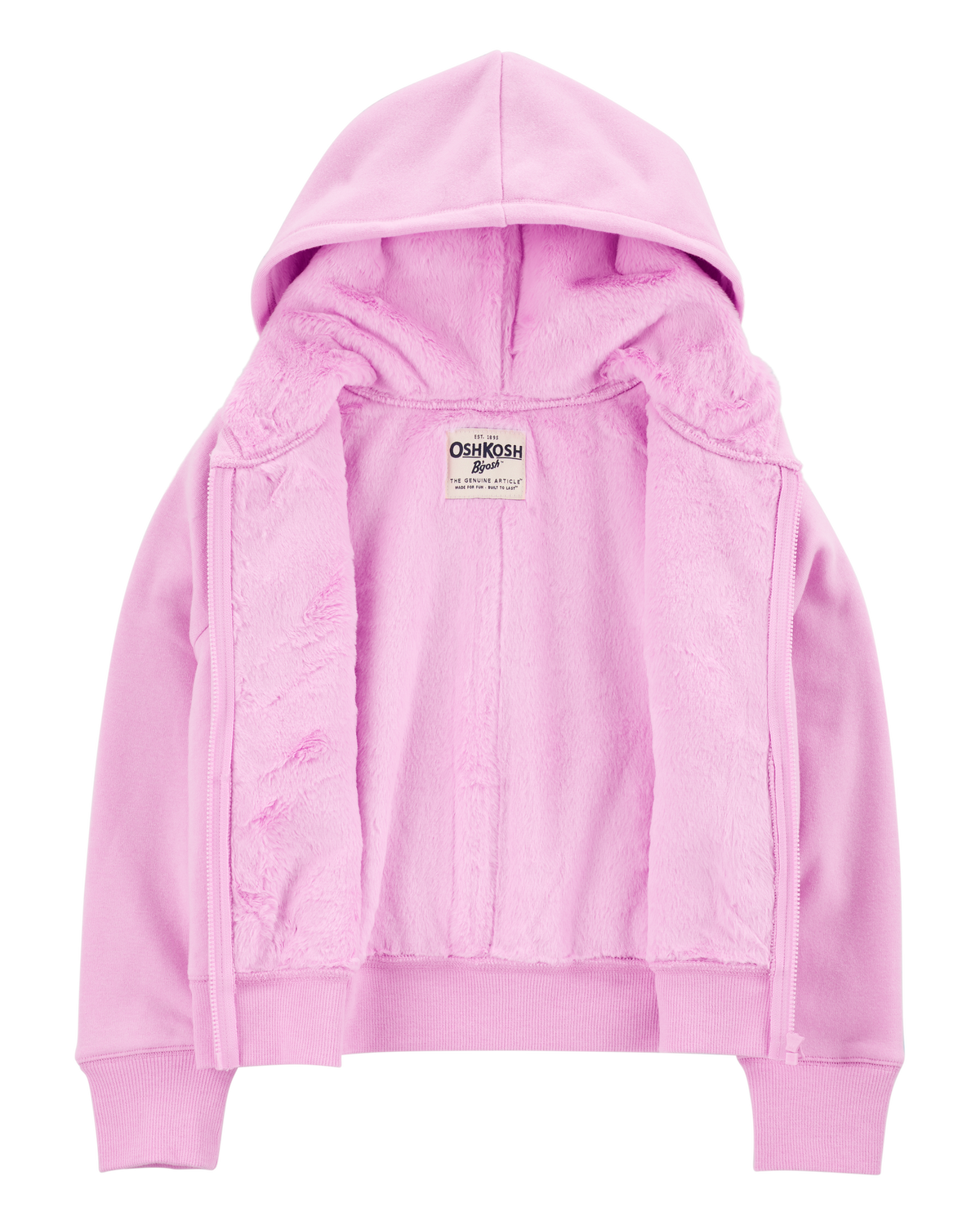 Pink fleece zip up jacket on sale