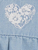 Chambray - Baby Chambray Flutter Romper, Selected