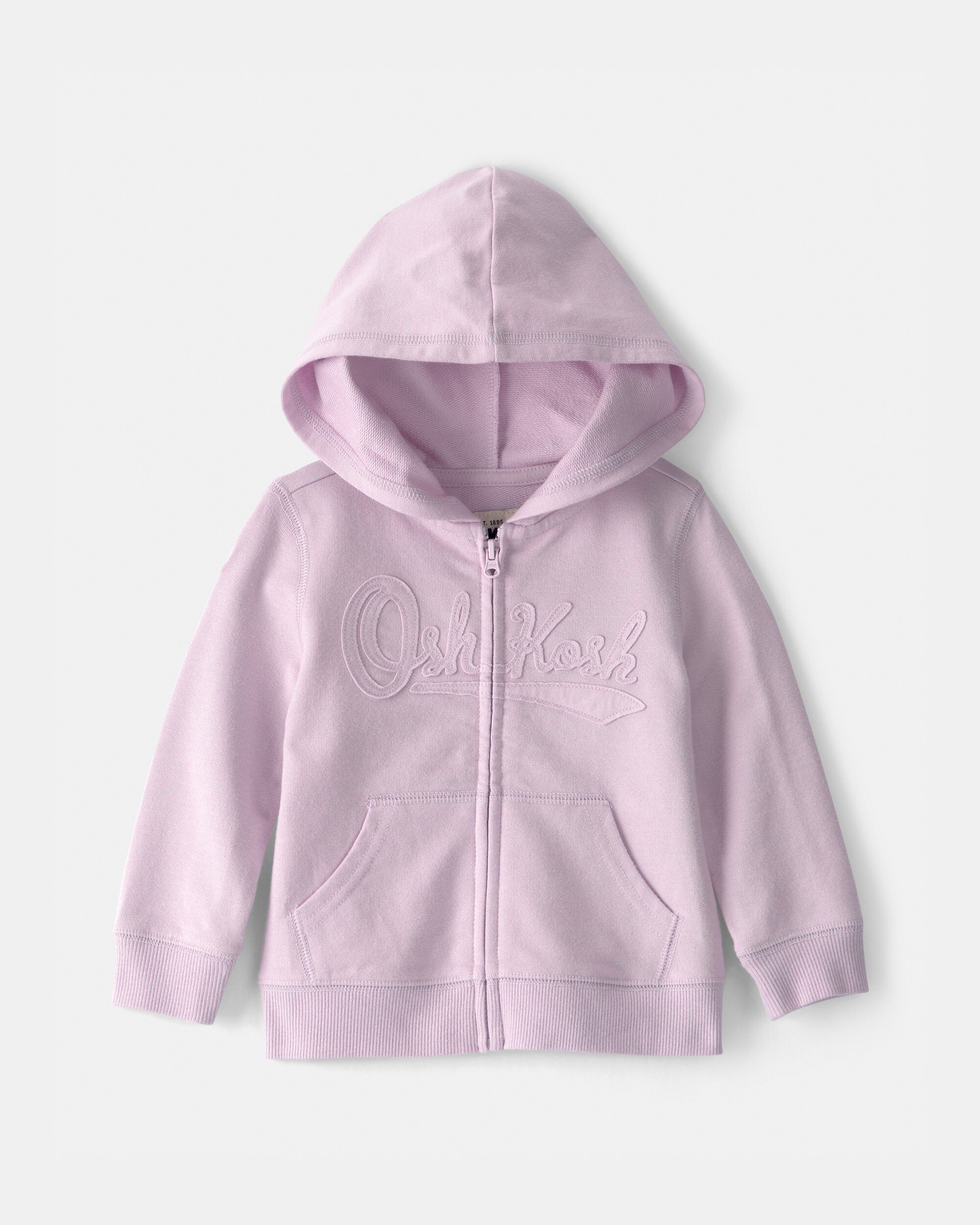 OshKosh Bgosh Baby Girl OshKosh Logo Zip-Up Hoodie 12M Purple 22$
