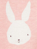 Pink - Baby Bunny 2-Way Zip Cotton Sleep & Play Pajamas - Pink, Selected