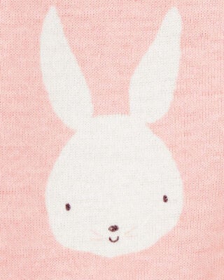Product image 2 of Baby Bunny 2-Way Zip Cotton Sleep & Play Pajamas - Pink