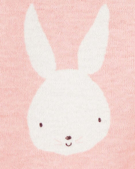 Product image 2 of Baby Bunny 2-Way Zip Cotton Sleep & Play Pajamas - Pink