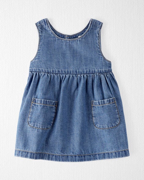  Product image 1 of Baby Organic Cotton Chambray Pocket Dress