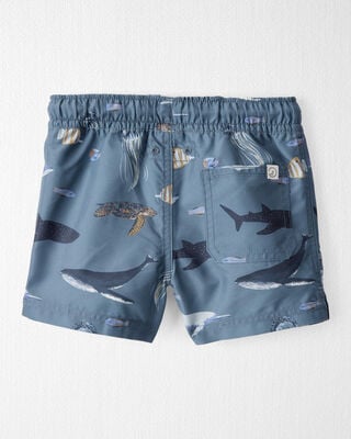 Product image 2 of Toddler Boy Recycled Ocean-Print Swim Trunks