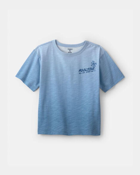 Boys 'Poolside' Ombre Graphic Tee  - Blue