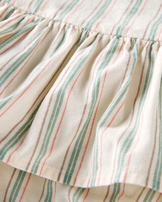 Product image 2 of Baby Striped Sunsuit Made with Organic Cotton and Linen Blend