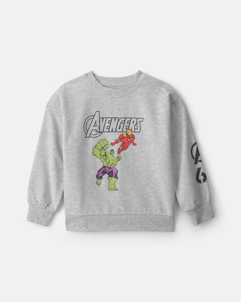 boys ©marvel avengers pullover sweatshirt - grey