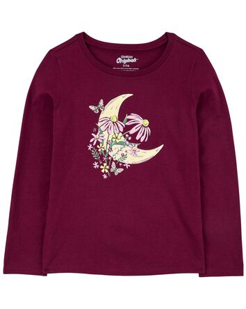 Kid Floral Moon Graphic Tee