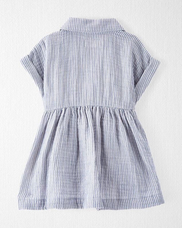 Product image 2 of Baby Organic Cotton Striped Button-Front Dress