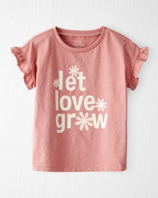Product image 1 of Toddler Organic Cotton Flutter Sleeve Tee