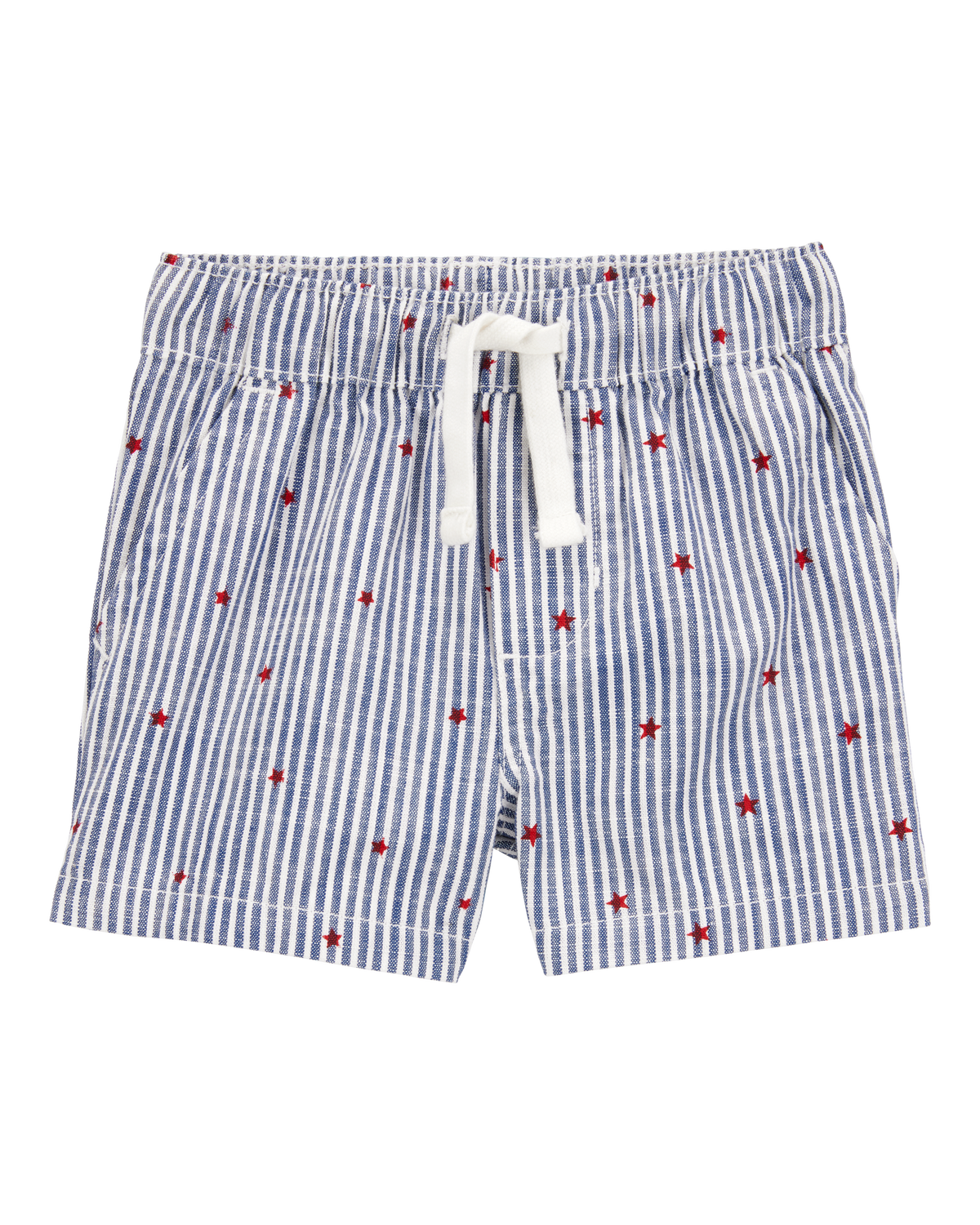 Baby Striped Star Print Drawstring Shorts - Blue - OshKosh