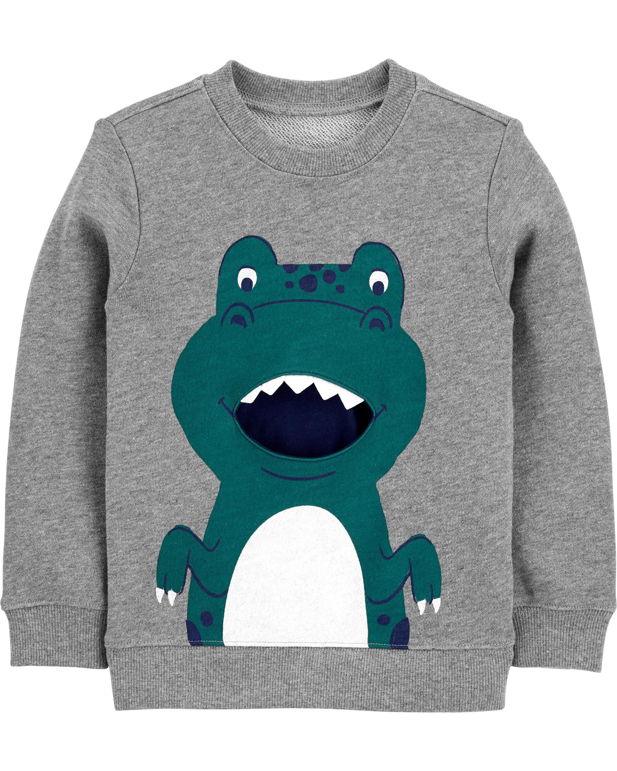  *CLEARANCE* Dinosaur French Terry Pullover 