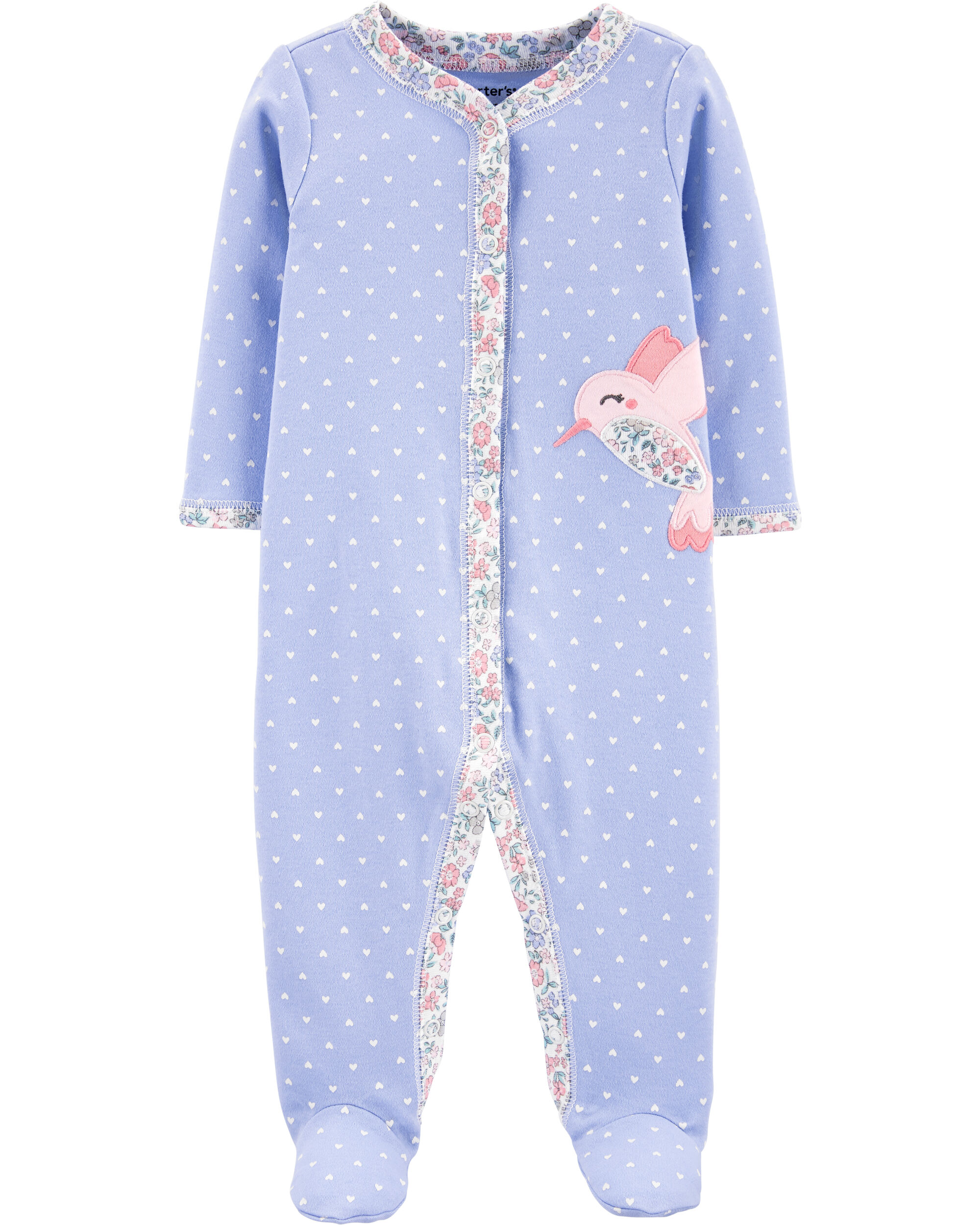 carters baby girl sleepers