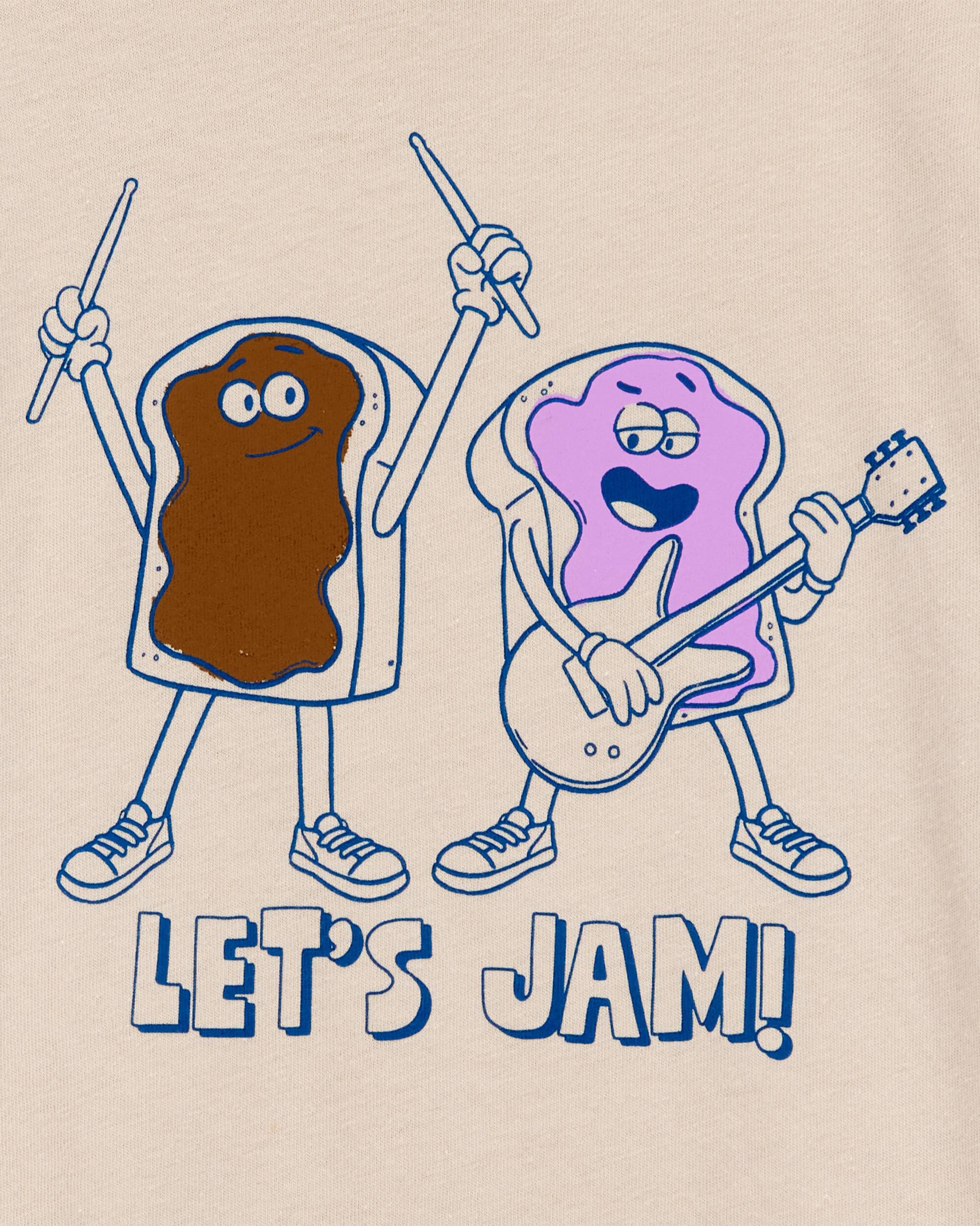 Toddler Let's Jam Short-Sleeve Graphic Tee - Tan - OshKosh