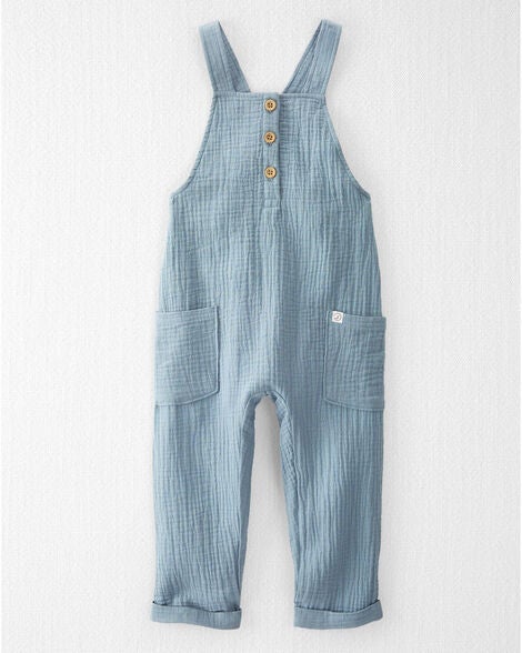  Product image 2 of Toddler Organic Cotton Gauze Overalls