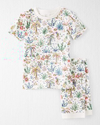 Product image 1 of Toddler Organic Cotton Pajamas in Tropical Paradise Print